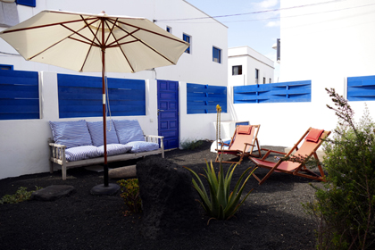 Fachada del mar de la casa del pueblo