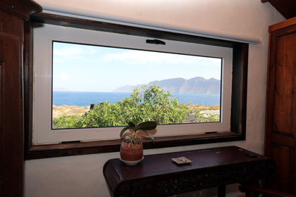 Lanzarote, Casa Dominique: vista desde el dormitorio